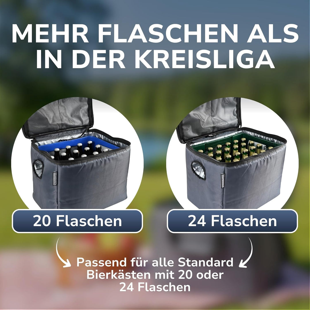 Bier Kühltasche - Kühltasche für Bierkasten - Isoliertasche für Bierkiste