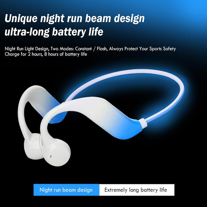Bone Conduction Kopfhörer Bluetooth 5.4 mit 32-GB-MP3-Speicher, Open-Ear Knochenschall Sport Kopfhör