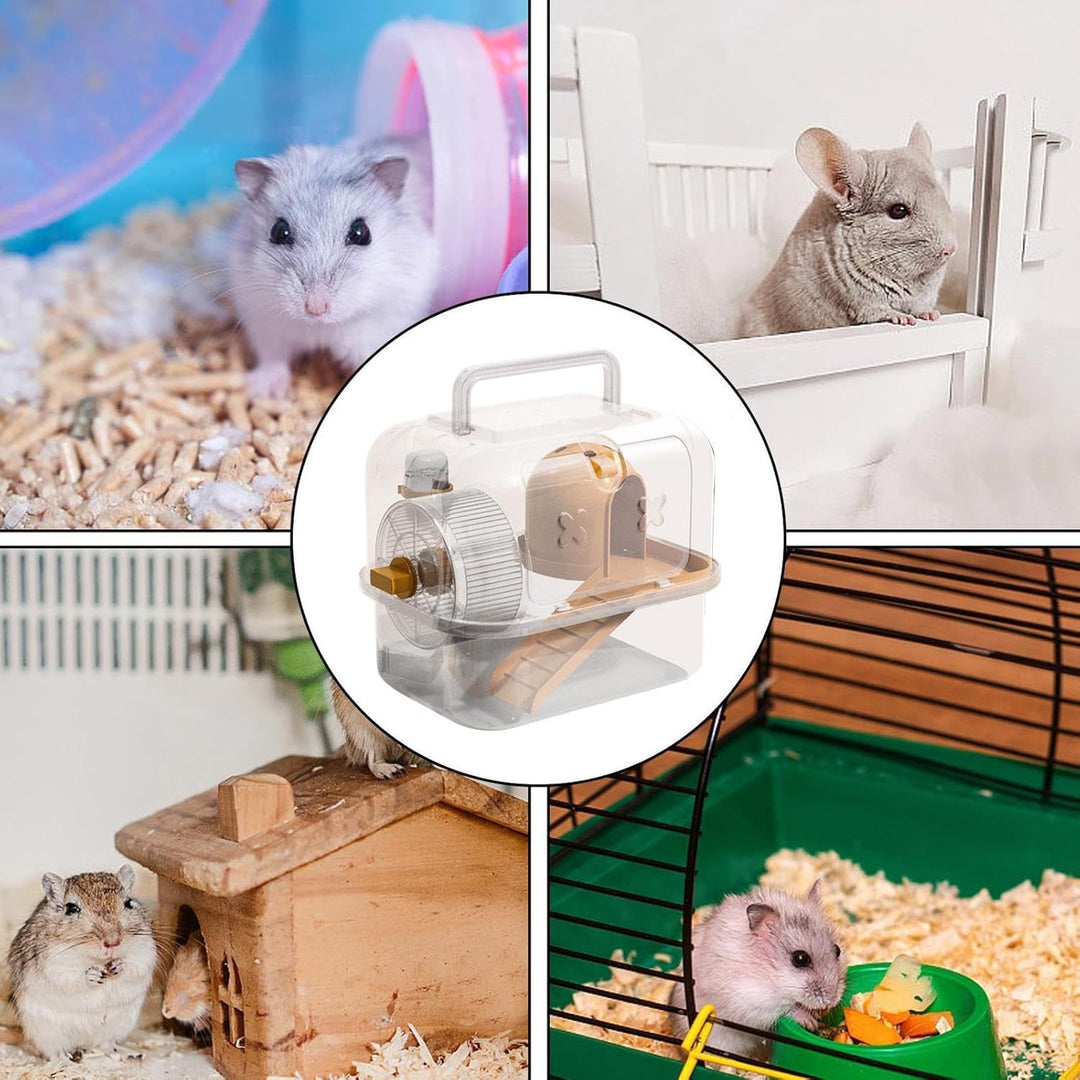 Hamster Transport Käfig, Hamsterreise-Transporter – Entlüftungsauslass für kleine Haustiere | Tragba