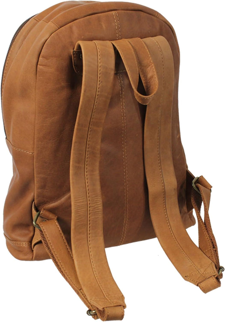 LANDLEDER Rucksack ECHT LEDER braun Damen, Braun