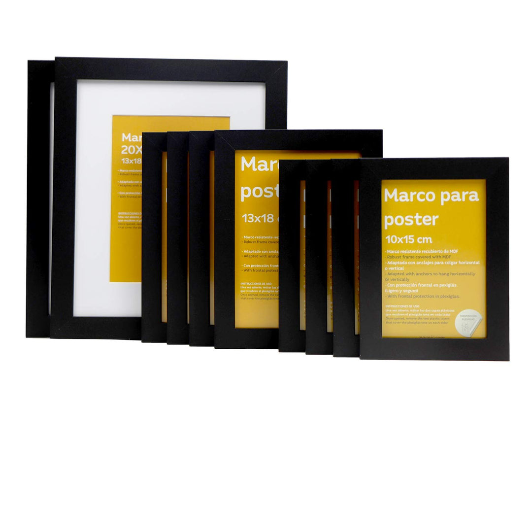 Nacnic 10-er Set Klassische Rahmen zum Schutz und Anzeige von Fotos, Diplome, Poster, Kunstdrücke in