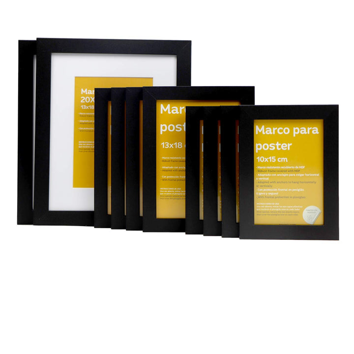 Nacnic 10-er Set Klassische Rahmen zum Schutz und Anzeige von Fotos, Diplome, Poster, Kunstdrücke in