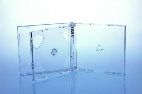 10 CD/DVD Jewelcase 3fach 3er / Hüllen für 3 Disc/glasklar/transparent