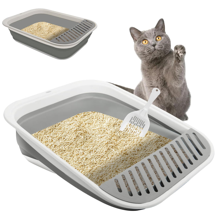 Katzenklo Flacher Einstieg, gross – ideal für ältere Katzen & bei Arthritis oder eingeschränkter Mob