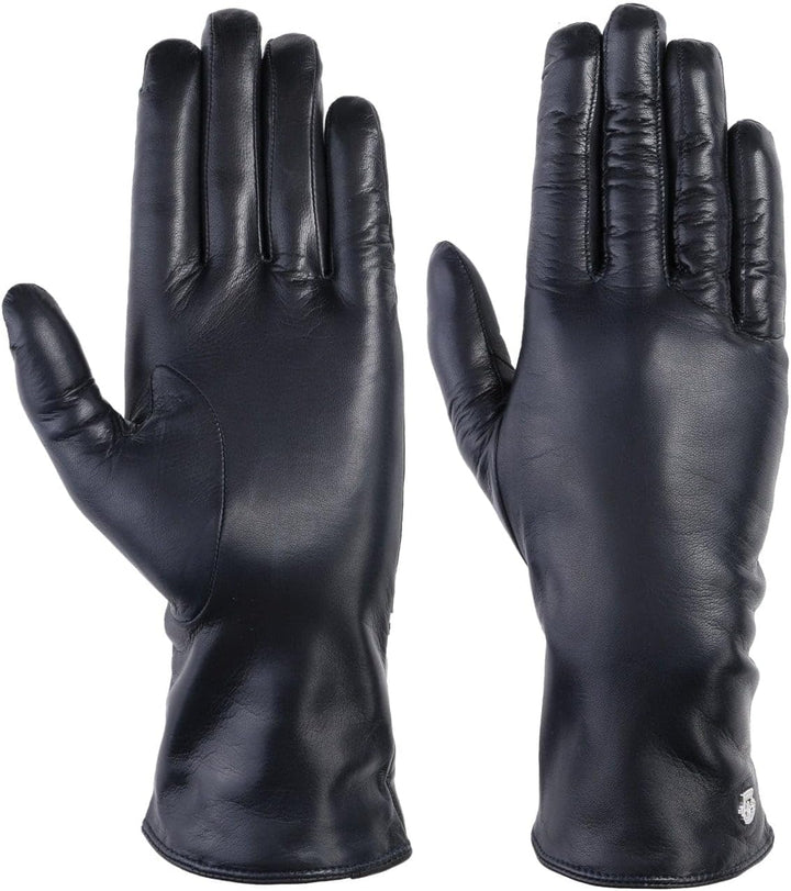 Roeckl Damen Handschuhe EdelKlassiker medium, Einfarbig 6 1/2 HS Navy, 6 1/2 HS Navy