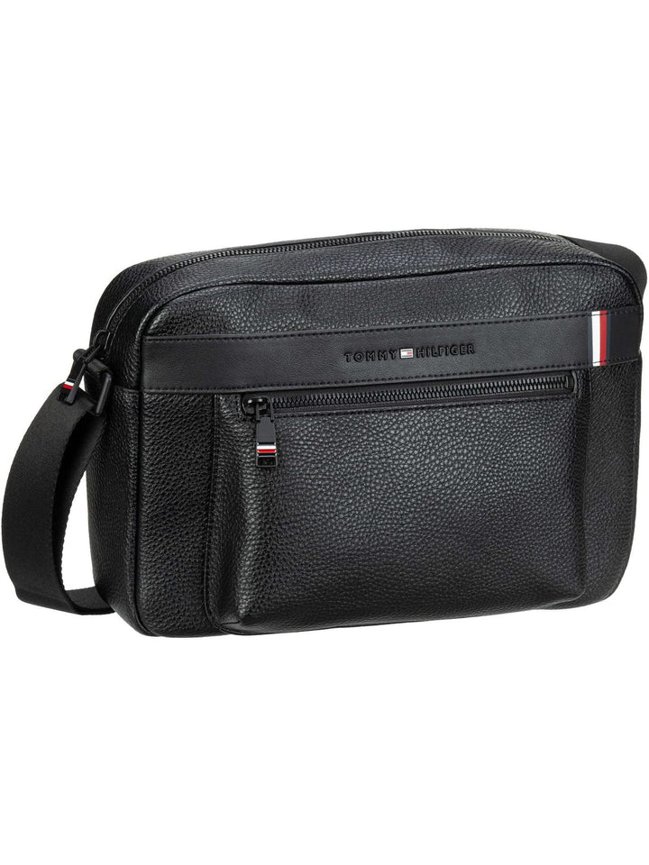 Tommy Hilfiger Herren TH Central Schultertasche, Schwarz, One Size
