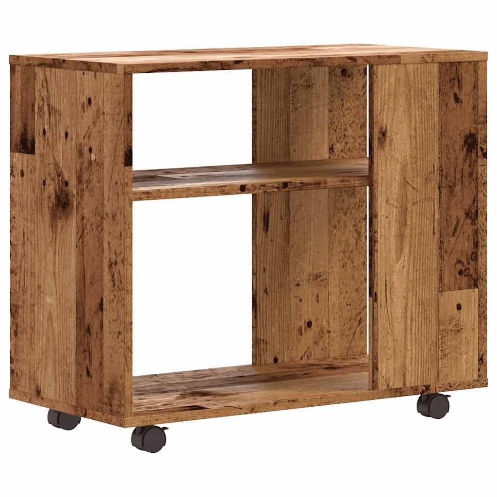 vidaXL Beistelltisch Altholz-Optik 70x35x55 cm Holzwerkstoff, Ablagetisch, Sofatisch, Lampentisch, A
