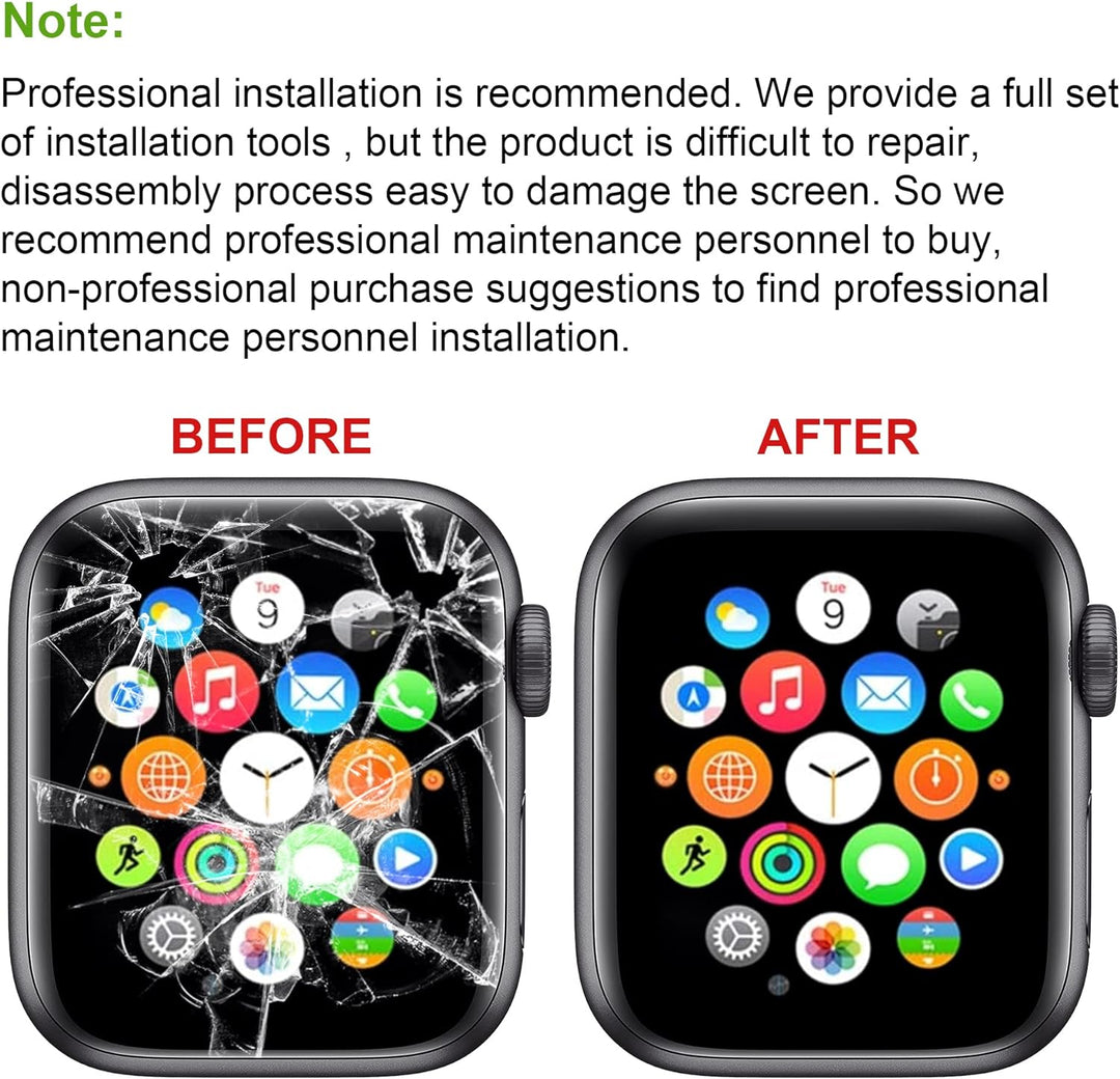 SwarKing Display Frontglas Aussenglas Outer Screen Lens mit Touch Digitizer Flex Kabel Ersatz Kompat
