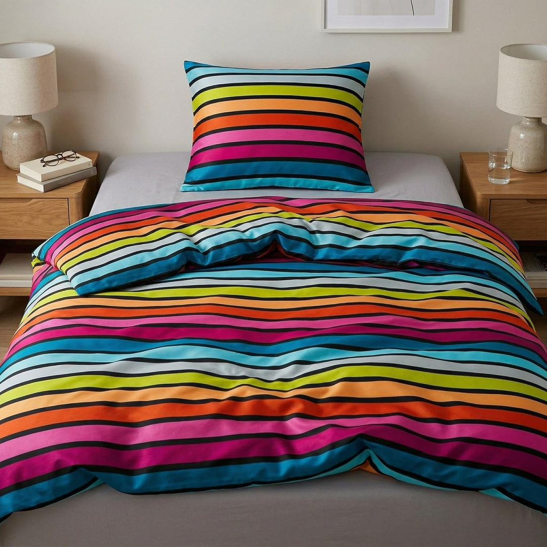 Kleine Wolke 6109148952 Bettwäsche Rimini, 135 x 200 cm, Farbe Multicolor Multicolor 135 x 200 cm, M