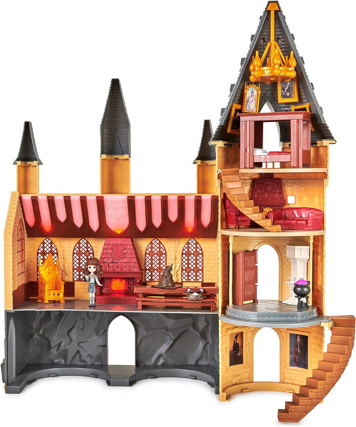 Spin Master Wizarding World Harry Potter - Schloss Hogwarts Spielset mit Licht und Sound sowie exklu