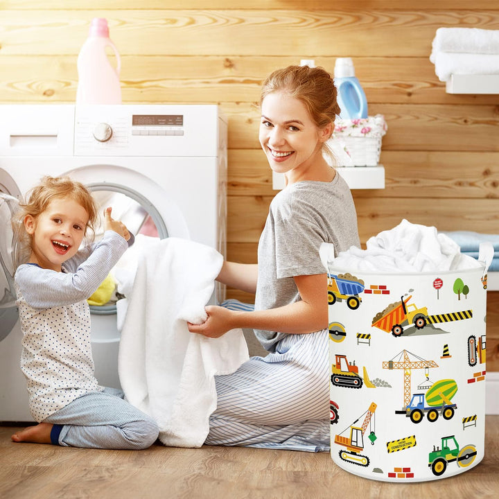 Clastyle Auto Kinder Wäschekorb mit Henkel Faltbar Kleidung Spielzeug Aufbewahrungskorb Jungen Aufbe