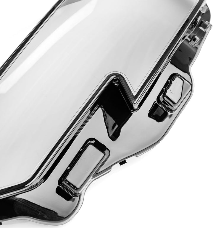 LST Scheinwerferglas Streuscheibe Frontlicht Abdeckung Glas links transparent schwarz kompatibel mit