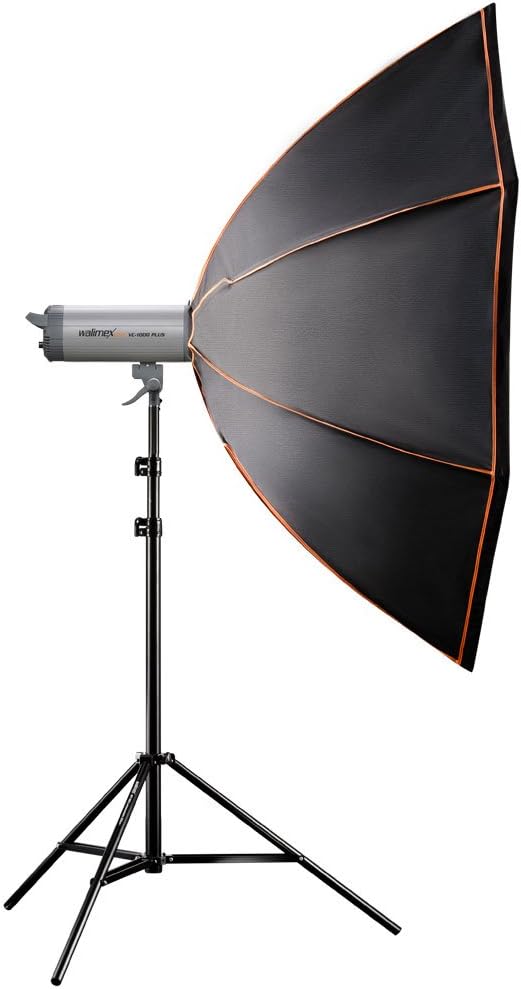 Walimex Pro Octagon Orange Line 150 Softbox, 150cm Ø ohne Adapter, ohne Adapter