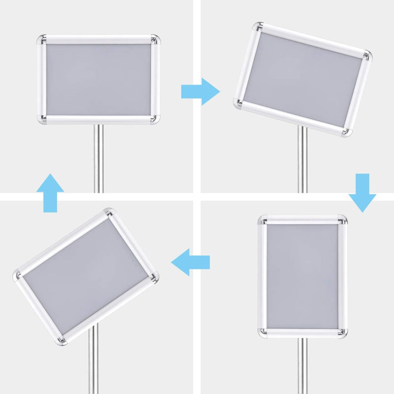 GOPLUS Infoständer Höhenverstellbar, Plakatständer Drehbar, Informationsständer DIN A3/A4, Präsentat