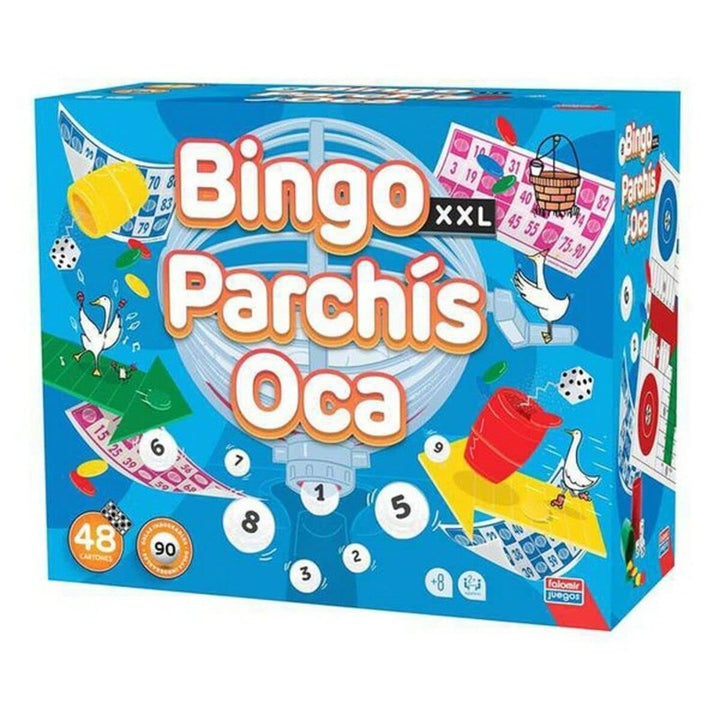 FALOMIR 31063 Bingo XXL Premium + Parchis + Oca, bunt