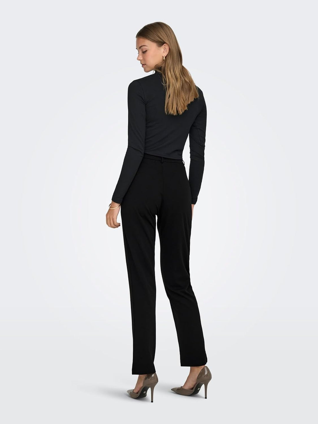 JdY Damen Hose Jdygeggo Straight Pant JRS Noos XS / 34L Schwarz, XS / 34L Schwarz