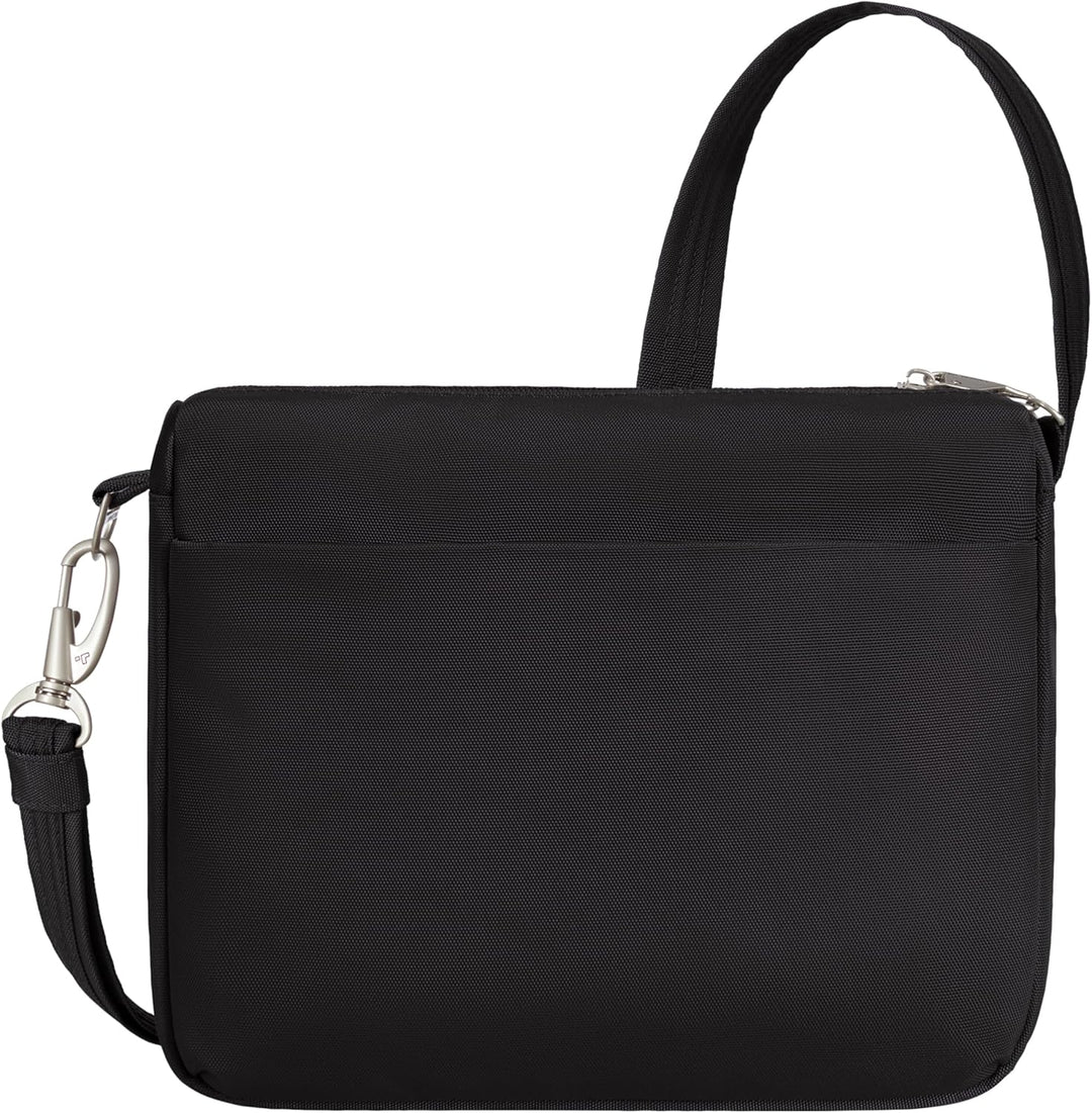 Travelon Uni Anti-Theft Classic Small East/West Crossbody Umhängetasche, 10.5 x 8 x 2.5 Schwarz