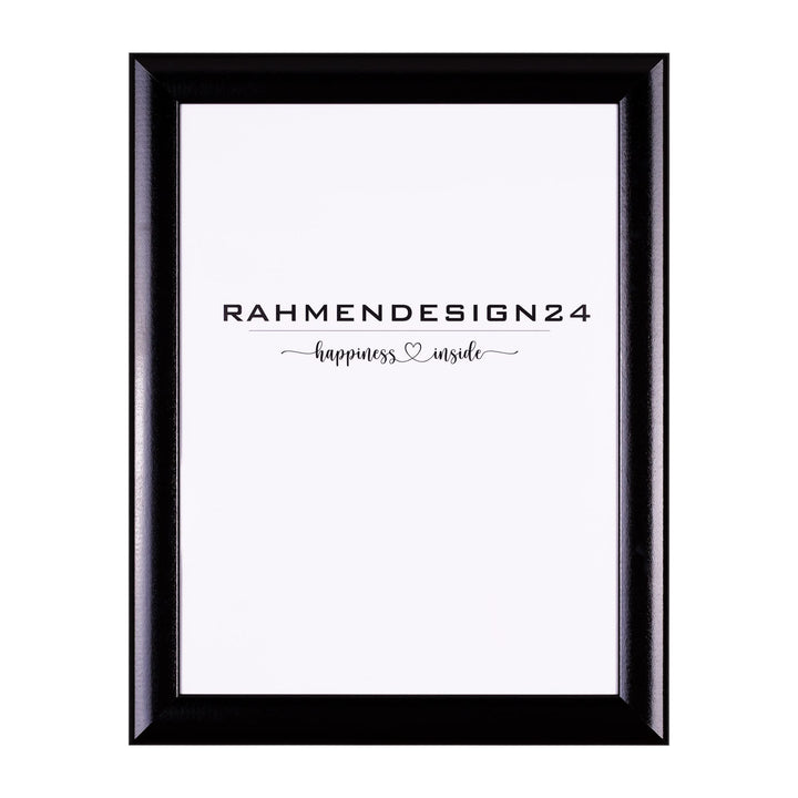 Rahmendesign24 Bilderrahmen Fiona 60x60 Schwarz (Hochglanz) Fotorahmen, Wechselrahmen, Posterrahmen,