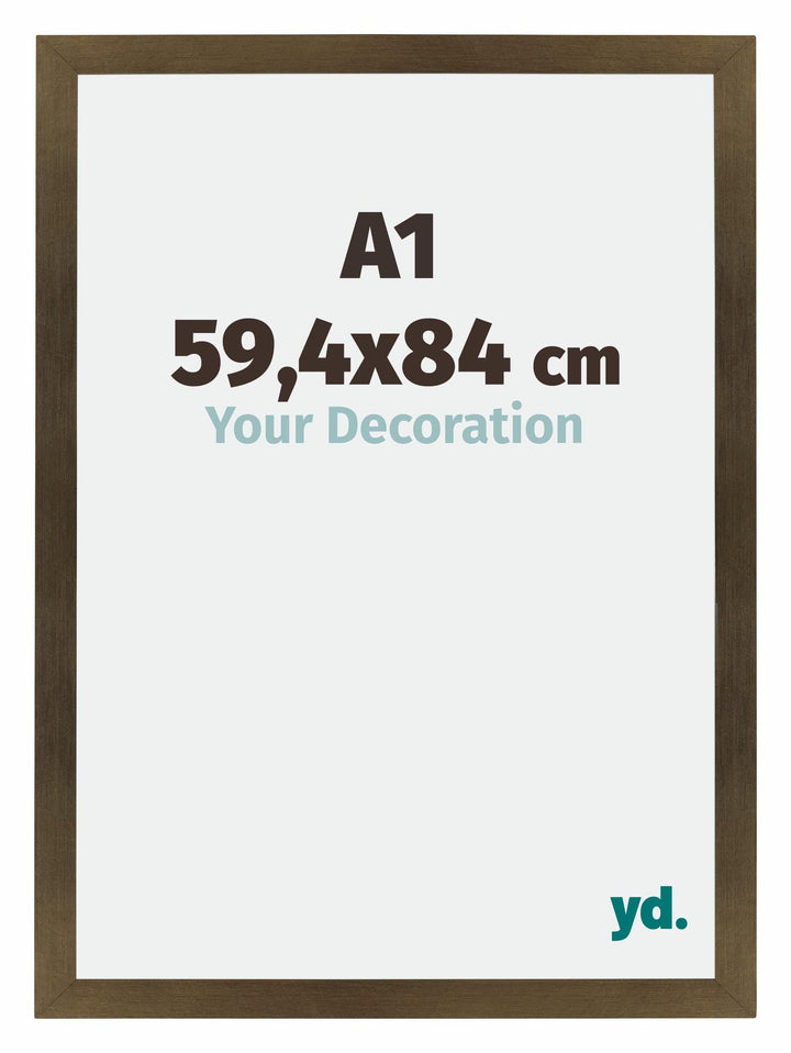 yd. Your Decoration - Bilderrahmen DIN A1 59,4x84 cm - Bilderrahmen aus MDF mit Acrylglas - Antirefl