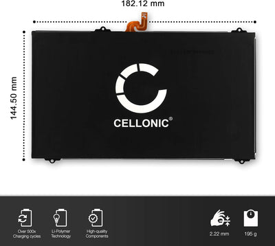 CELLONIC® Ersatz Akku EB-BT810ABA, EB-BT810ABE für Samsung Galaxy Tab S2 9.7 (SM-T810 / SM-T813 / SM