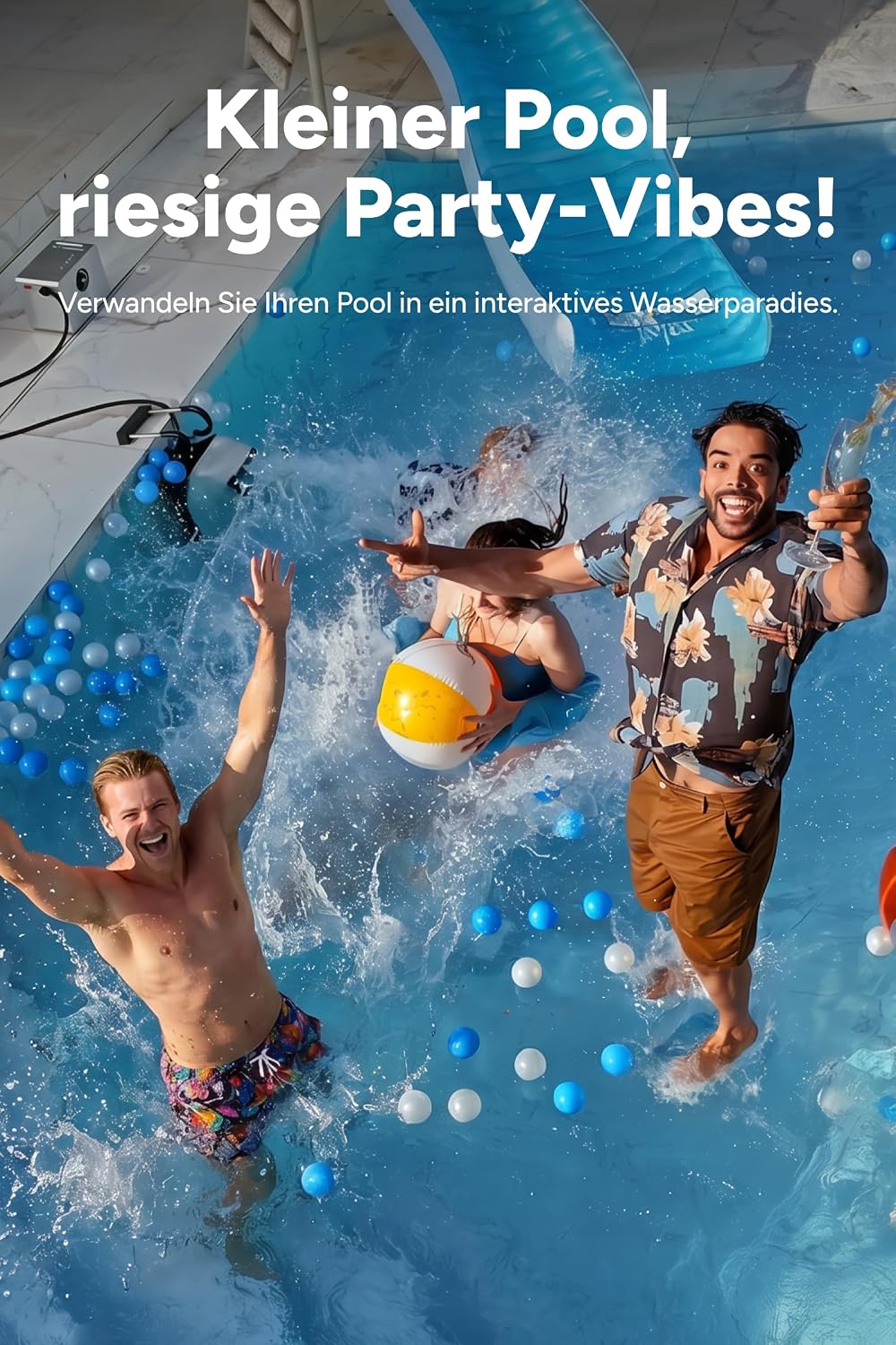 iGarden X5 Gegenstromanlage für Pool - Tragbare Schwimmanlage 700 W, 5 Geschwindigkeitsstufen, bis z
