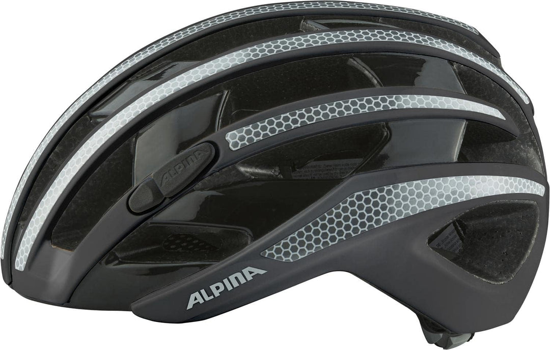 Alpina Fahrradhelm Road RAVEL Gr. 51-59 cm, Black Gloss 55-59 cm, 55-59 cm