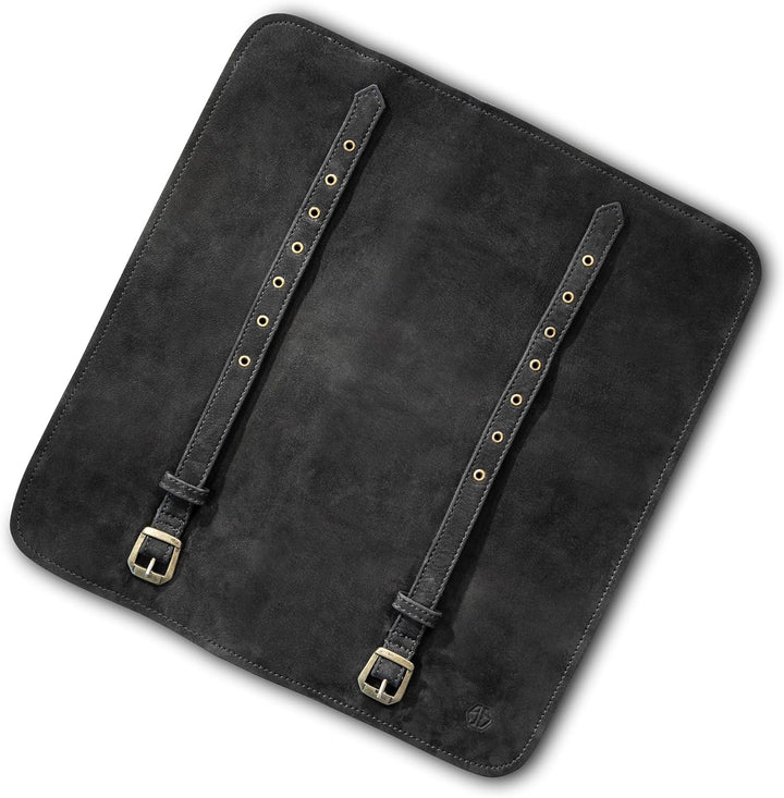 Messertasche Leder für Köche - Echt-Leder Kochmesserrolle gross – Messer Tasche Kochmesser verschlie