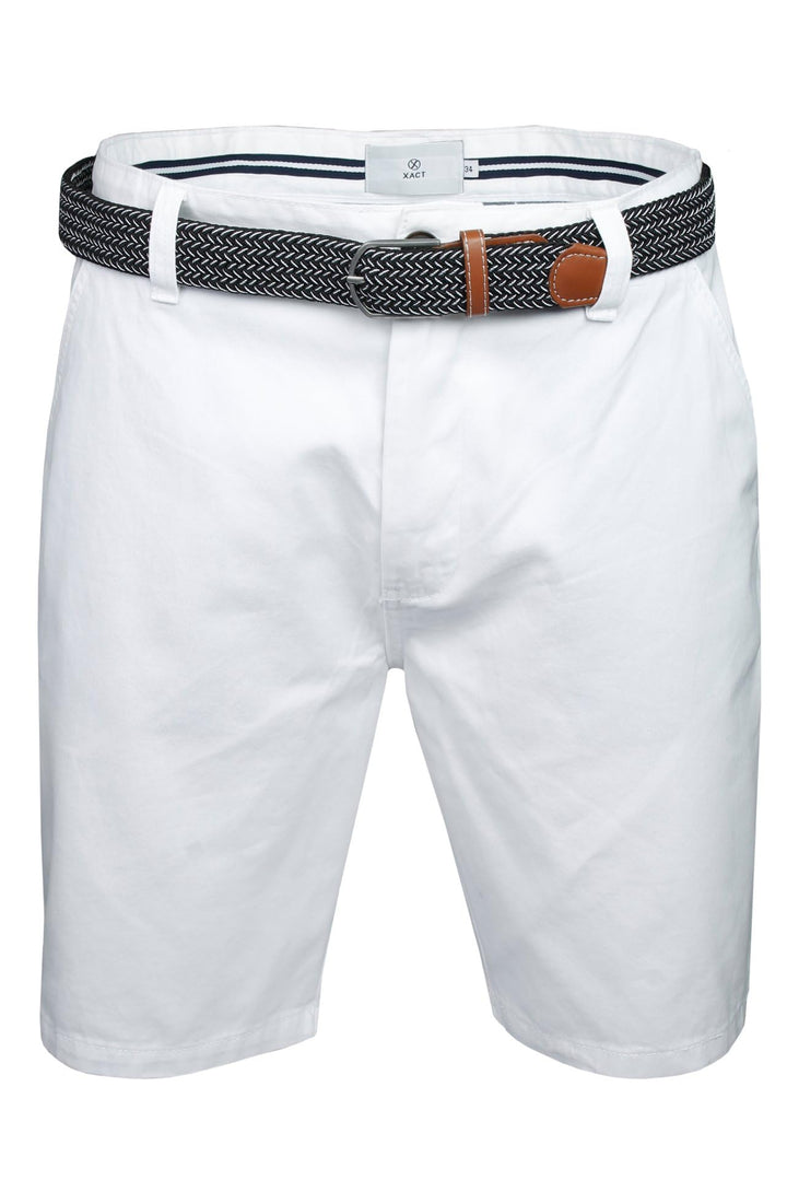 Xact Herren Premium Chino Shorts – Eleganter Sommerstil, Reissverschluss, Mehrere Taschen, 24 cm Bei