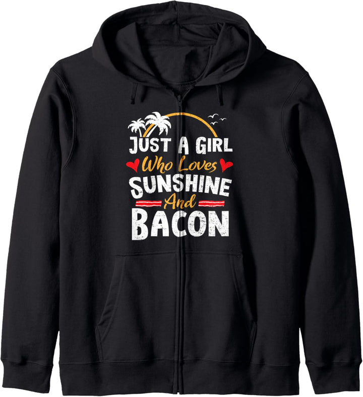 Sonnenschein: Just A Girl Who Loves Sunshi - Bacon Kapuzenjacke