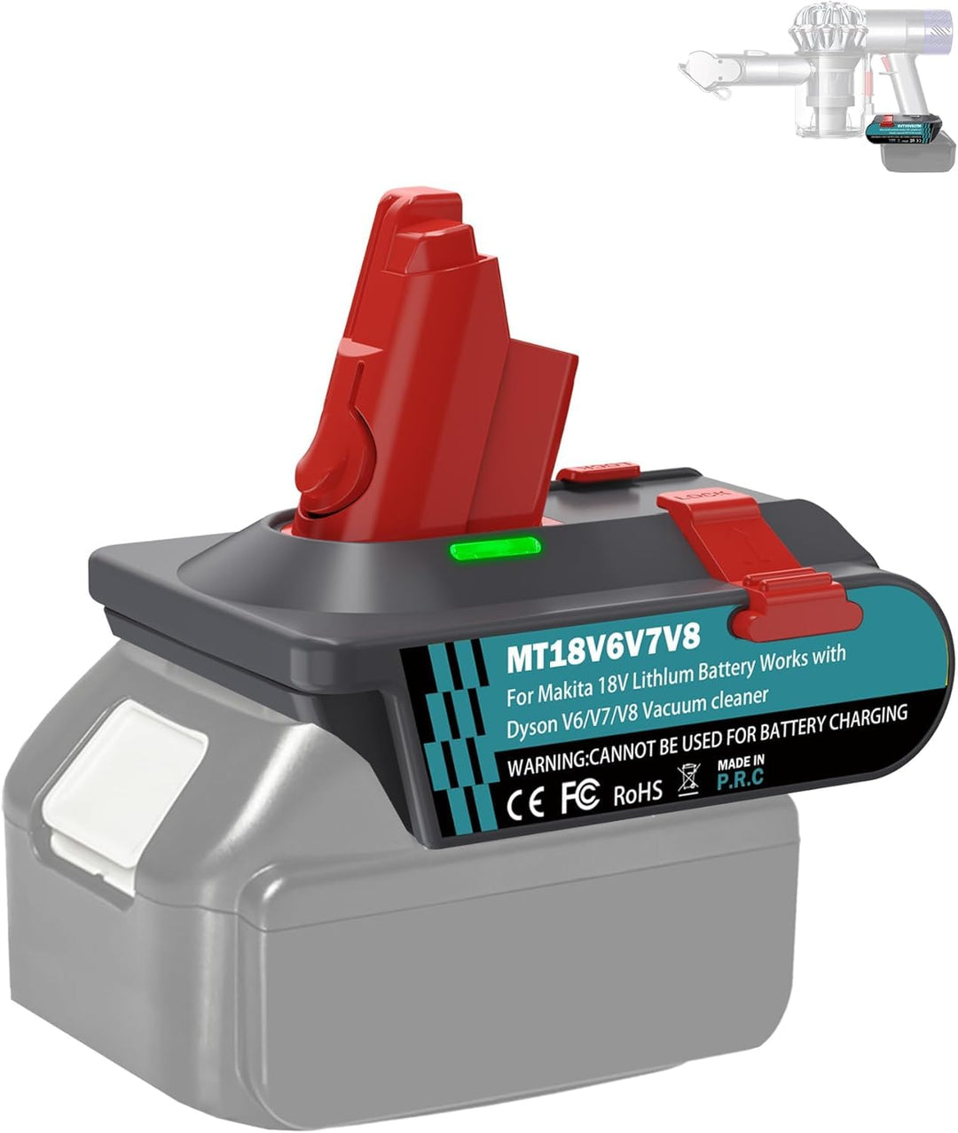 für Dyson V6V7V8 Akku Adapter für Makita 18V Lithium Akku auf für Dyson V6V7V8 Animal Fluffy Motorhe