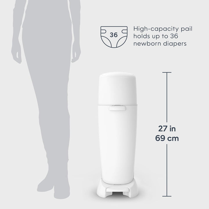Playtex Diaper Genie Baby Registry Set, enthält 1 Diaper Genie Complete Diaper Pail, 8 Diaper Genie