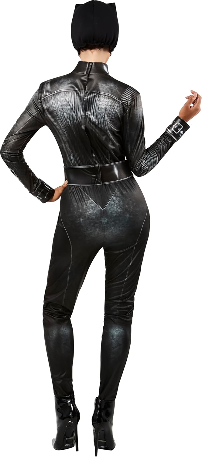 Rubies Offizielles DC The Batman, Selina Kyle Deluxe Damenkostüm, Erwachsenenverkleidung - Grösse M,