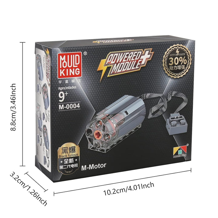 Mould King M0004 M-Motor, Elektrisch Spielzeug Motor, Power-Funktion Zubehör kompatibel mit Technik