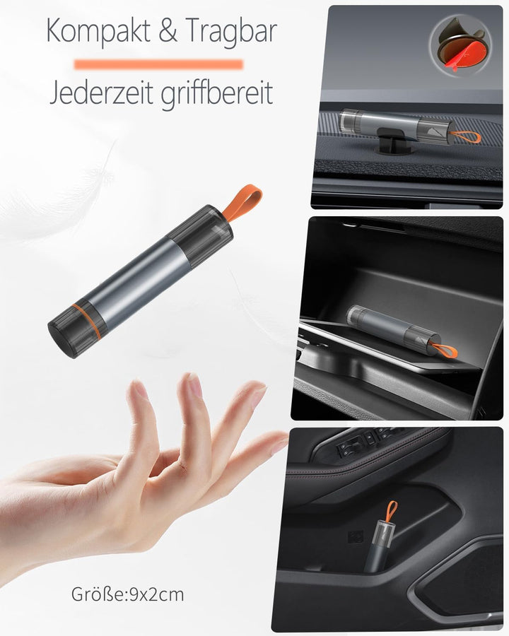 HOAMZ 2 in 1 Gurtschneider Notfallhammer, Notfallhammer Auto mit Gurtschneider，Nothammer mit Testgla