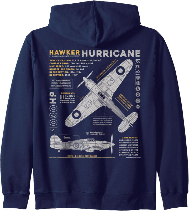 Hawker Hurricane | Battle of Britain WWII RAF Fighter Plane Kapuzenjacke