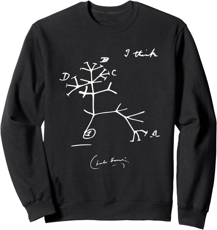 Baum des Lebens Ich denke Charles Darwin Evolutionary Sketch Sweatshirt
