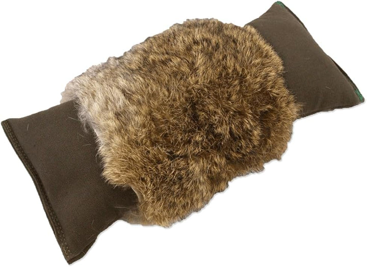 Firedog Dummy mit echtem Kaninchenfell - Robustes Wild-Dummy Apportel für das Hundetraining (Gewicht