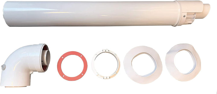 TTulpe® horizontale konzentrische Abgas-/ Zuluft Wandterminalset 60/100 mm für den C-Meister 13