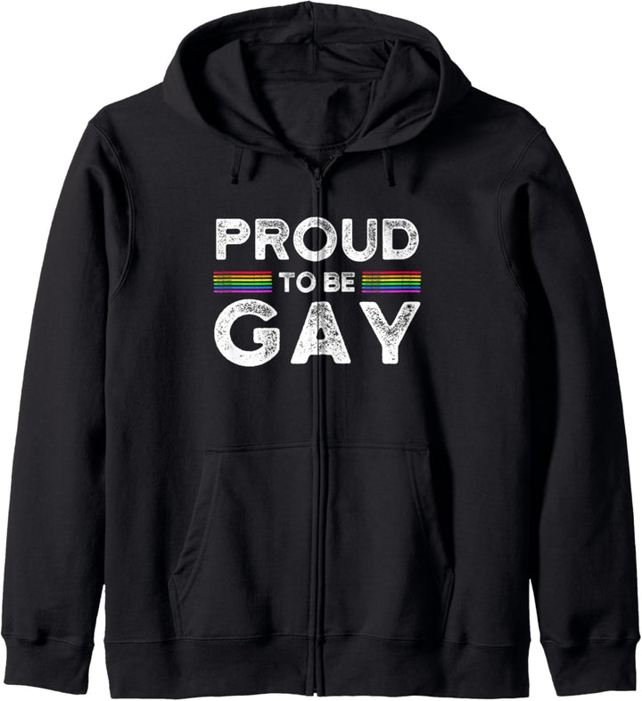 Proud to be gay LGBT CSD Kapuzenjacke