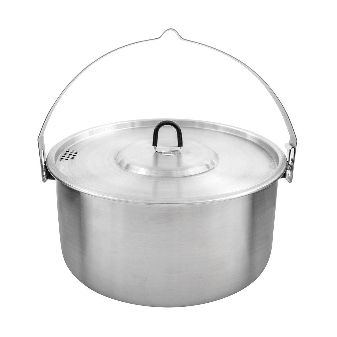 Tatonka Kettle II (2.5/4 L) - Outdoor-Kochtopf aus Edelstahl mit Volumenskalierung und inklusive Dec
