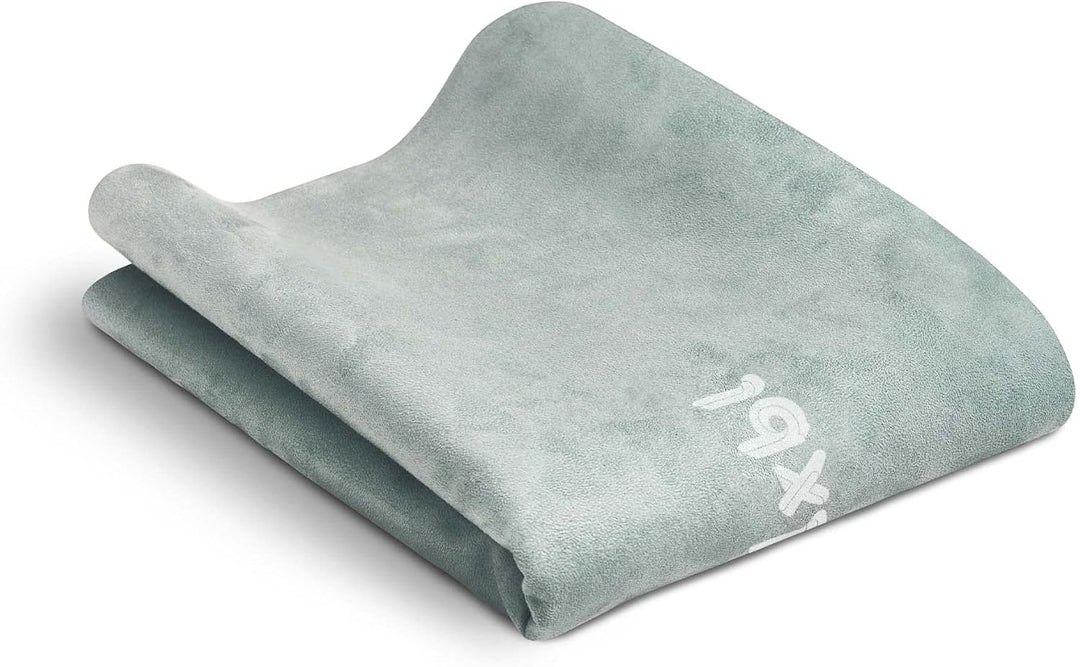 FLXBL Reise Yogamatte und Auflage – Dünn, Leicht, Faltbar und Waschbar Sage, Sage