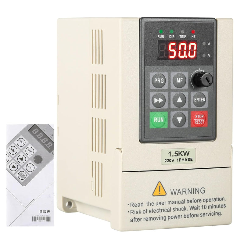 Ailao Frequenzumrichter 230V VFD Motor Drehzahlregler 1 Phasen Eingang 3 Phasen Ausgang Frequenzumri