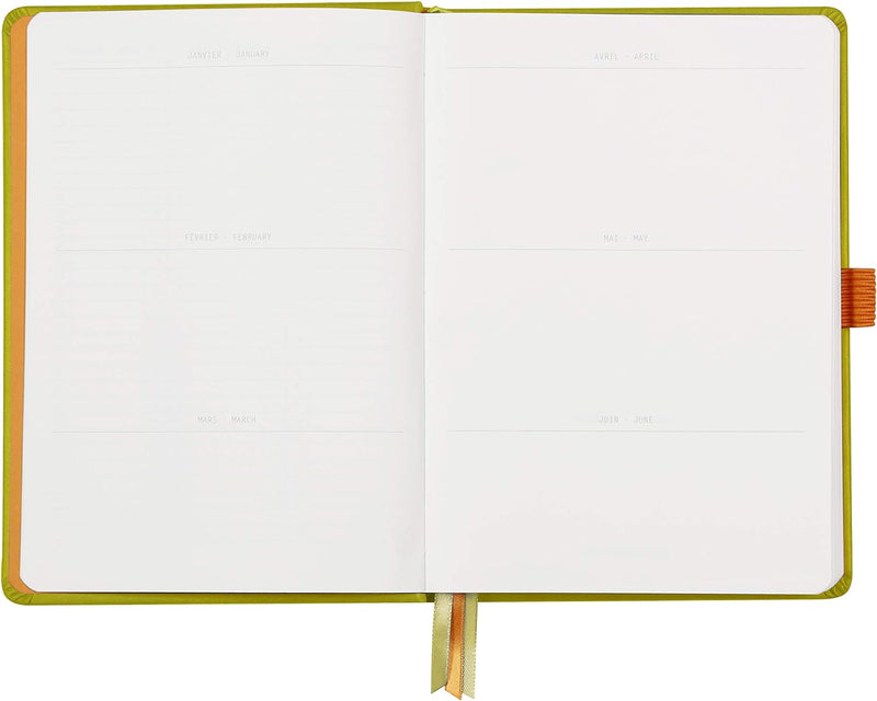 Rhodia 118575C Notizheft Goalbook (DIN A5, 14,8 x 21 cm, Dot, praktisch und trendige, mit festem Dec