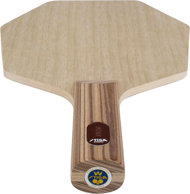STIGA Tischtennisholz Pure - Professionelles Offensives Tischtennis Holz Blade – 7 Schichten reines