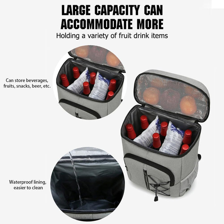 SOUUXIU ühlrucksack, Kühltasche Rucksack, Picknickrucksack,25L Leichter Camping-Rucksack für Männer