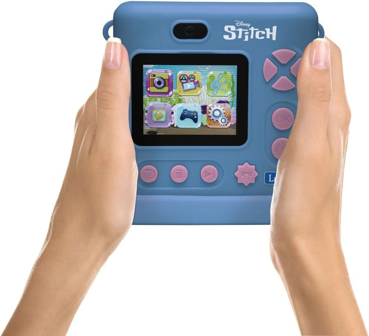 Lexibook, Disney Stitch, Starcam® Print, Kameraset mit Sofortdrucker, SD-Karte, 4 Papierrollen, Blau