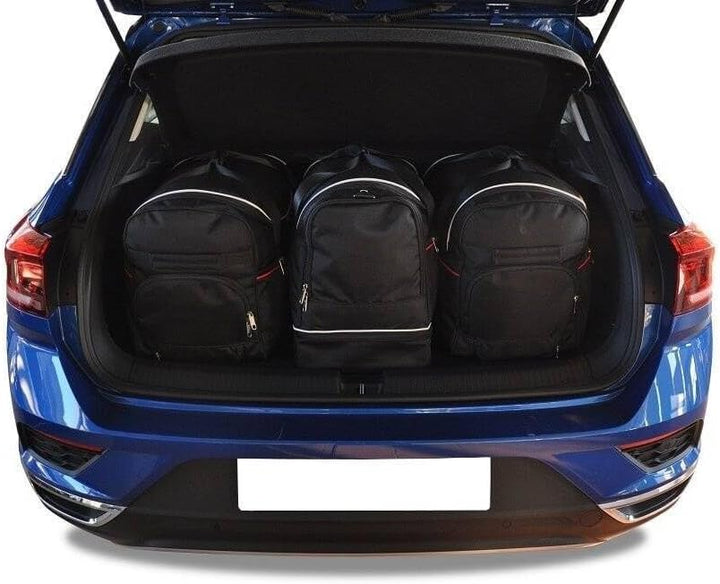 KJUST Dedizierte Kofferraumtaschen 3 STK kompatibel mit VW T-ROC I 2017+ CarBags