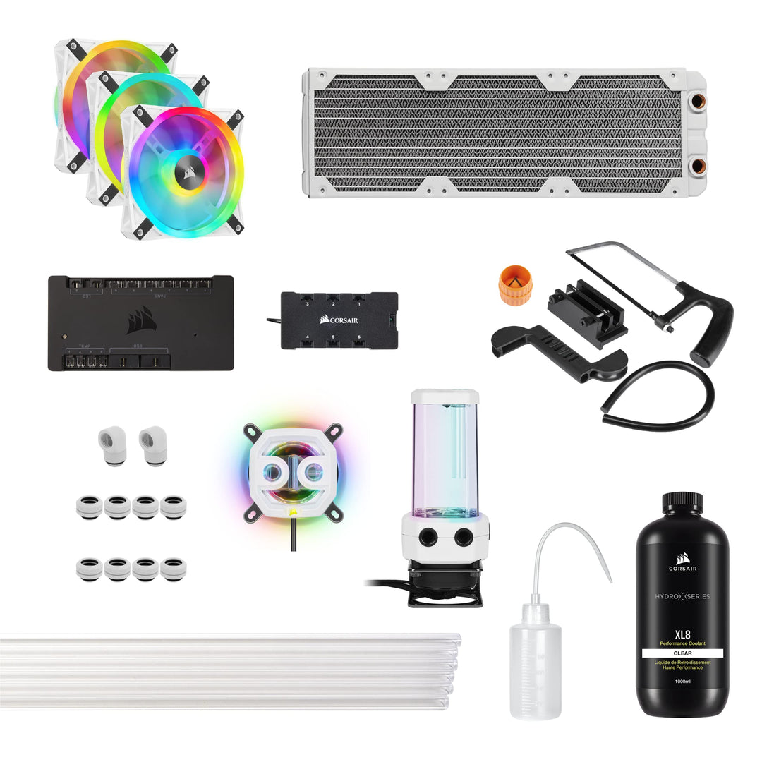 Corsair Hydro X Series iCUE XH305i RGB PRO Individuelles Kühlungs-Kit (Hardline-CPU-Kühlkreislauf, C
