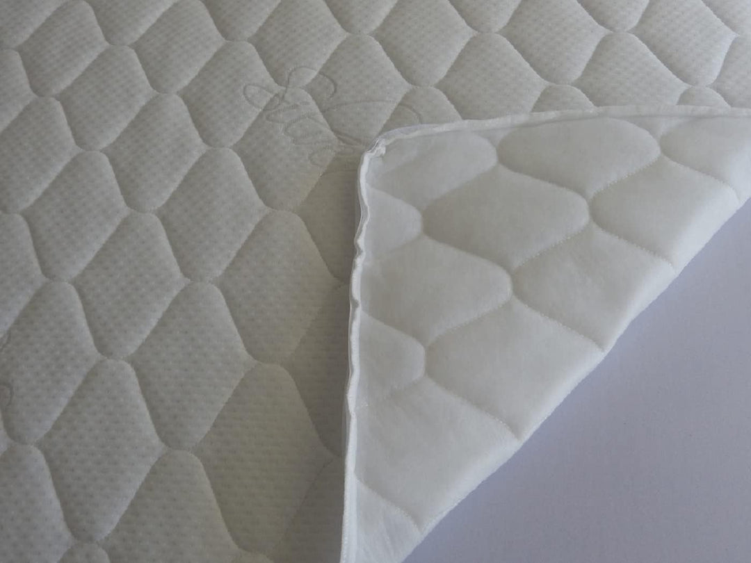 Matratzenbezug 100 x 200 cm. Matratzenschoner versteppt mit Reissverschluss (weiss, 100 x 200 x 12 c