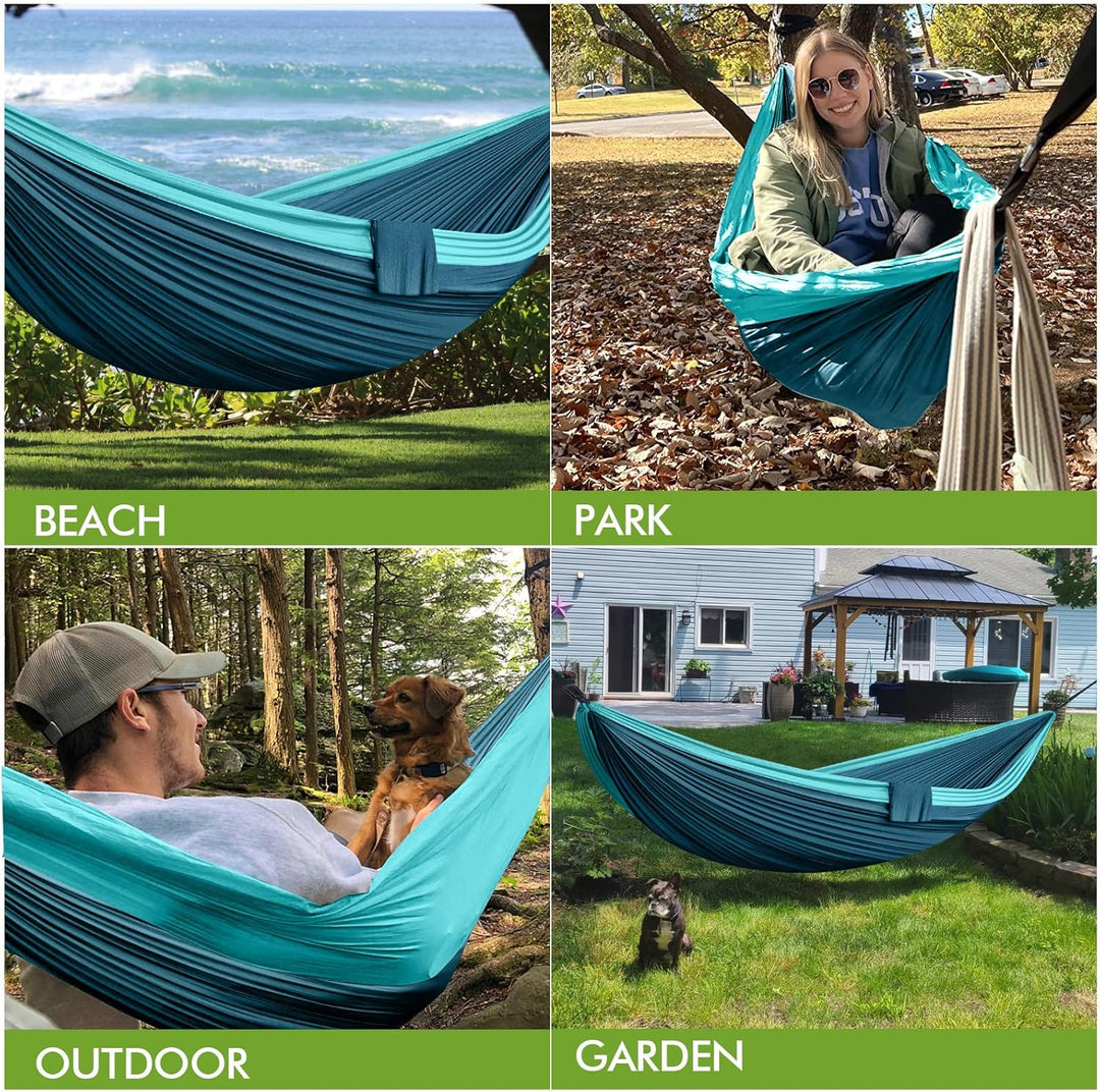 Hängematte Outdoor Camping 2 Personen 300 x 200 cm Ultraleicht Reise Hängematte 300 KG Tragfähigkeit